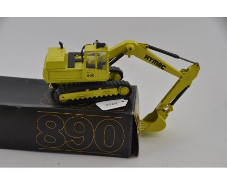 CONRAD MODEL 273 HYMAC 890 HYDRAULIC EXCAVATOR SCALE 1:50 GC, SOME CHIPS ON PAINT WORK