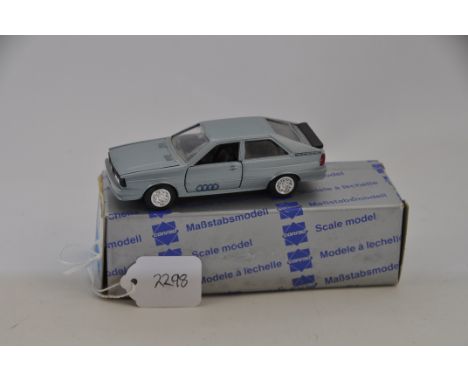 CONRAD MODEL 1020 SILVER AUDI QUATTRO SCALE 1:43 GC