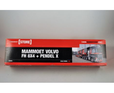 WSI MODELS MODEL 02-1611/410084 MAMMOET VOLVO FH 8X4 GLOBETROTTER + PENDEL X SCALE 1:50 GC WITH BOX