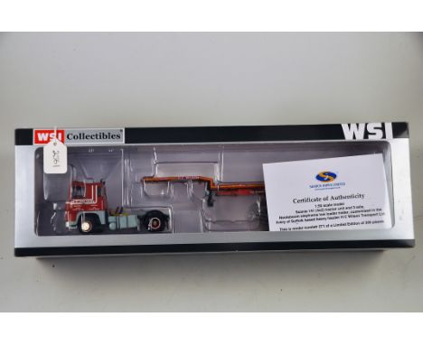 WSI COLLECTIBLES MODEL 10240 H.C WILSON - SI SCANIA 1 4X2 - SEMI DIEPLADER (3 AS) LIMITED EDITION TRACTOR UNIT AND 3 AXLE WIT