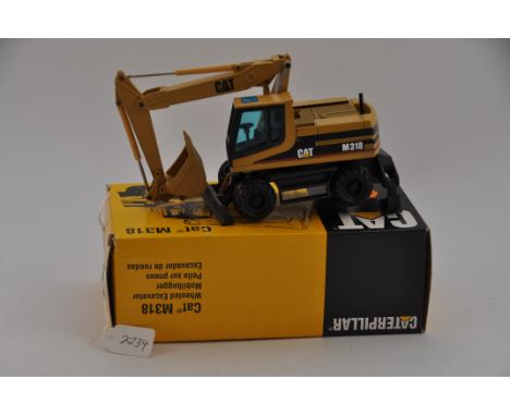 NZG MODEL 405 CAT M318 WHEELED EXCAVATOR SCALE 1:50 GC