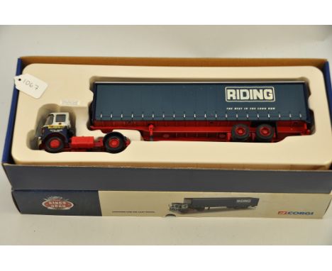 CORGI 1:50 SCALE ATKINSON BORDERER TAUTLINER W & J RIDING LTD WITH BOX NMC. 