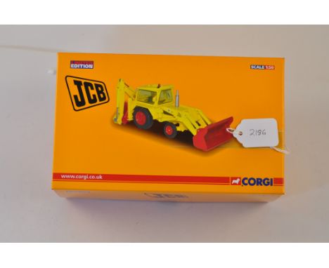 CORGI LIMITED EDITION JCB CC15101 JCB 3C MK1 NUMBER 732 OF 1500 WITH CERTIFICATE SCALE 1:50 VGC