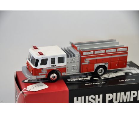 1:50 SCALE CONRAD MODELS ' E ONE' HUSH PUMPER ITEM NO 800106 IN BOX SLIGHT DAMAGE TO BOX GC