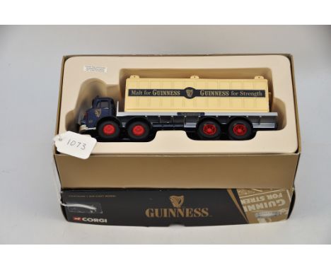 CORGI 1:50 SCALE GUINNESS LEYLAND OCTOPUS WITH CONTAINER IN BOX VGC