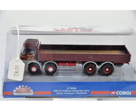 CORGI 1:50 SCALE ERF KV 8 WHEEL DROPSIDE LORRY RILEYS TRANSPORT, SHEFFIELD BOXED IN GC.