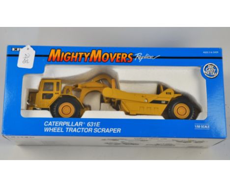 ERTL MIGHTY MOVERS MODEL 2430 CATERPILLAR 631E WHEEL TRACTOR SCRAPER SCALE 1:50 GC 