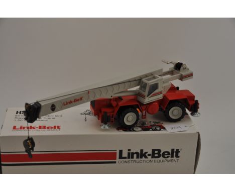 NZG MODEL 318 LINK-BELT CONSTRUCTION EQUIPMENT ROUGH TERRAIN CRANE SCALE 1:50 LIMITED EDITION F/C