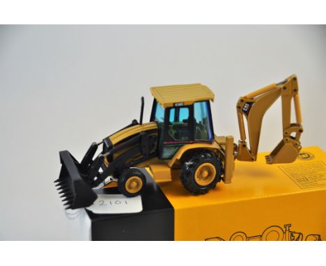 1:50 SCALE NZG MODELS CATERPILLAR 436C IT BACKHOE LOADER IN BOX VGC