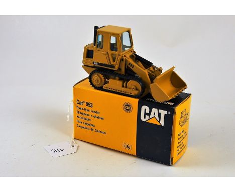 NZG MODEL 223 CAT 953 TRACK TYPE LOADER SCALE 1:50 VGC 