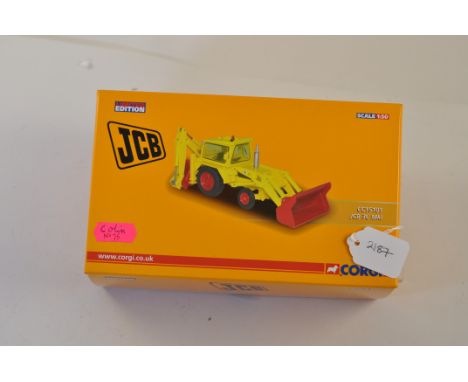 CORGI LIMITED EDITION JCB CC15101 JCB 3C MK1 NUMBER 75 OF 1500 WITH CERTIFICATE SCALE 1:50 VGC