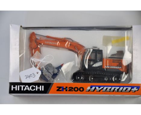 REPLICARS MODEL ZH200-A HITACHI HYBRID+ EXCAVATOR SCALE 1:50 GC