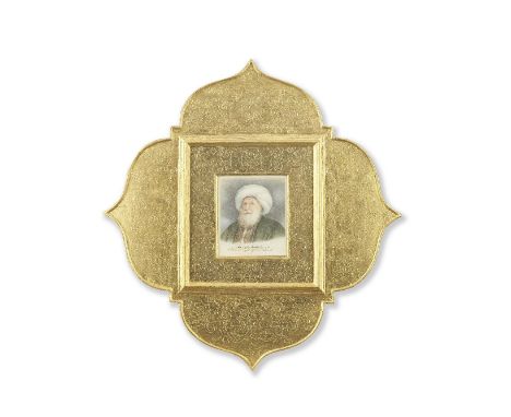Leander Russ (Austrian, 1809-1864)Portrait of Mehmet Ali Pasha, 1833 signed 'Leander Russ' (in pencil lower left); indistinct