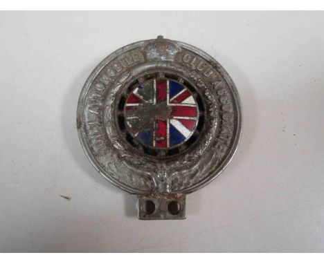 A Royal Automobile Club Associate badge by Collins London stamped M13165 stamped to verso and another both a/f 