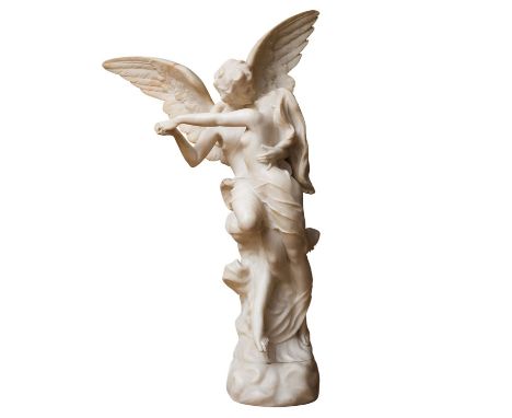 Cupid and Psyche. The artwork depicts, with subtle and refined eroticism, Cupid and Psyche in the moment before the kiss, for