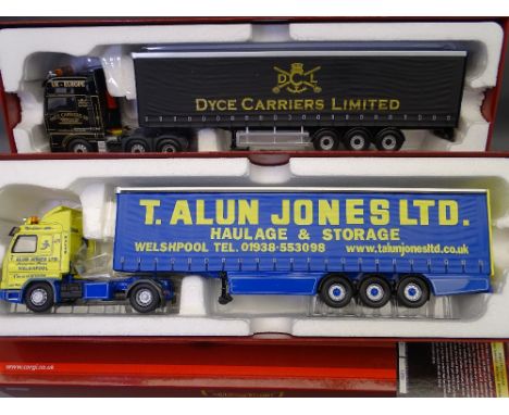 CORGI 150TH SCALE HAULIERS OF RENOWN, two Limited Edition models including CC15201 Man TGX Curtain Side for Dyce Carriers Abe