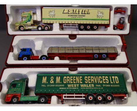 CORGI 150TH SCALE HAULIERS OF RENOWN LIMITED EDITION TRUCKS to include CC15303 Scania 141 Canvas Load R T Keedwell Limited Hi