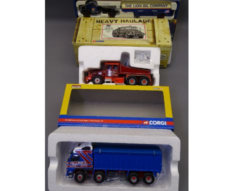 CORGI 150TH SCALE LIMITED EDITION TRUCKS to include CC13508 Volvo FM Bulk Tipper Yuill and Dodds Limited, Blantyre, CC12304 H