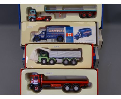 CORGI 150TH SCALE LIMITED EDITION TRUCKS including CC12504 Kings of the Road, Atkinson Borderer Flat-bed Trailer in Pollock L