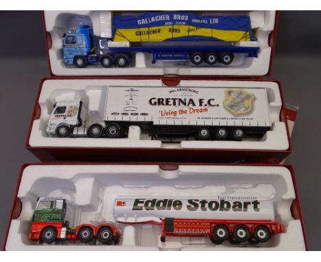 CORGI 150TH SCALE HAULIERS OF RENOWN to include CC13910 Foden Alpha Step Frame Curtain Side William Armstrong/Gretna FC Glasg