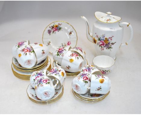 Royal Crown Derby 'Derby Posies' tea and coffee service comprising: &nbsp;Six side plates. six tea cups, six saucers, six cof