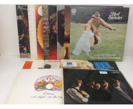 A collection of 17 LP 33rpm vinyl records to include The Police, Queen, Pink Floyd, Rolling Stones, Michael Jackson and Billy