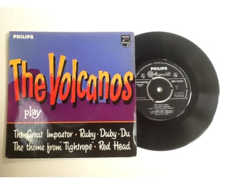 The Volcanos EP 7" 45rpm vinyl record Philips BBE 12432 from 1961 to include tracks "Ruby Duby Do and Great Imposter". VG++