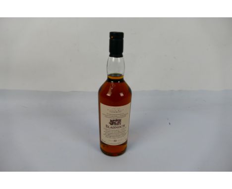 Bladnoch - Single Malt - Scotch Whisky. A 70cl bottle of Bladnoch, 10 year old single malt whisky, 43% vol. (This does not co