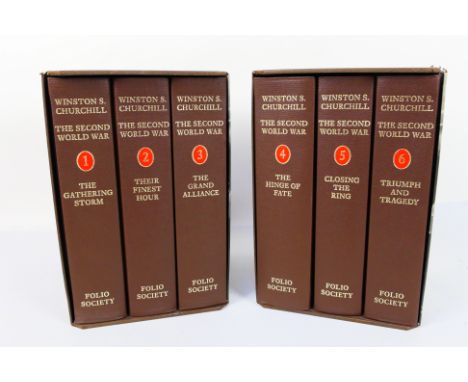 Folio Society - Churchill (Winston S.) The Second World War Volumes.1-6, hardbacks in 2 slip-cases. [2]. [W]