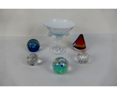 Paperweights to include a limited edition Caithness Autumn Illusions 599/650 and other. [2]. [W]