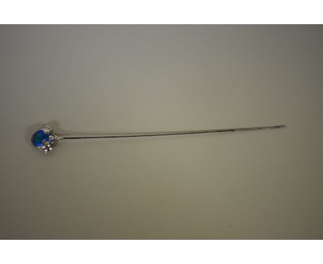 An Arts &amp; Crafts silver and enamel hatpin, by&nbsp;Murrle Bennet, 28cm. 