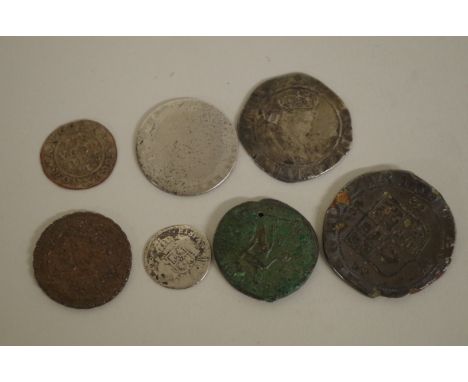 A Maximian 297AD coin;&nbsp;together with a Danish West Indies silver 1767 24 skilling coin; a Danish West Indies 1662 2 skil