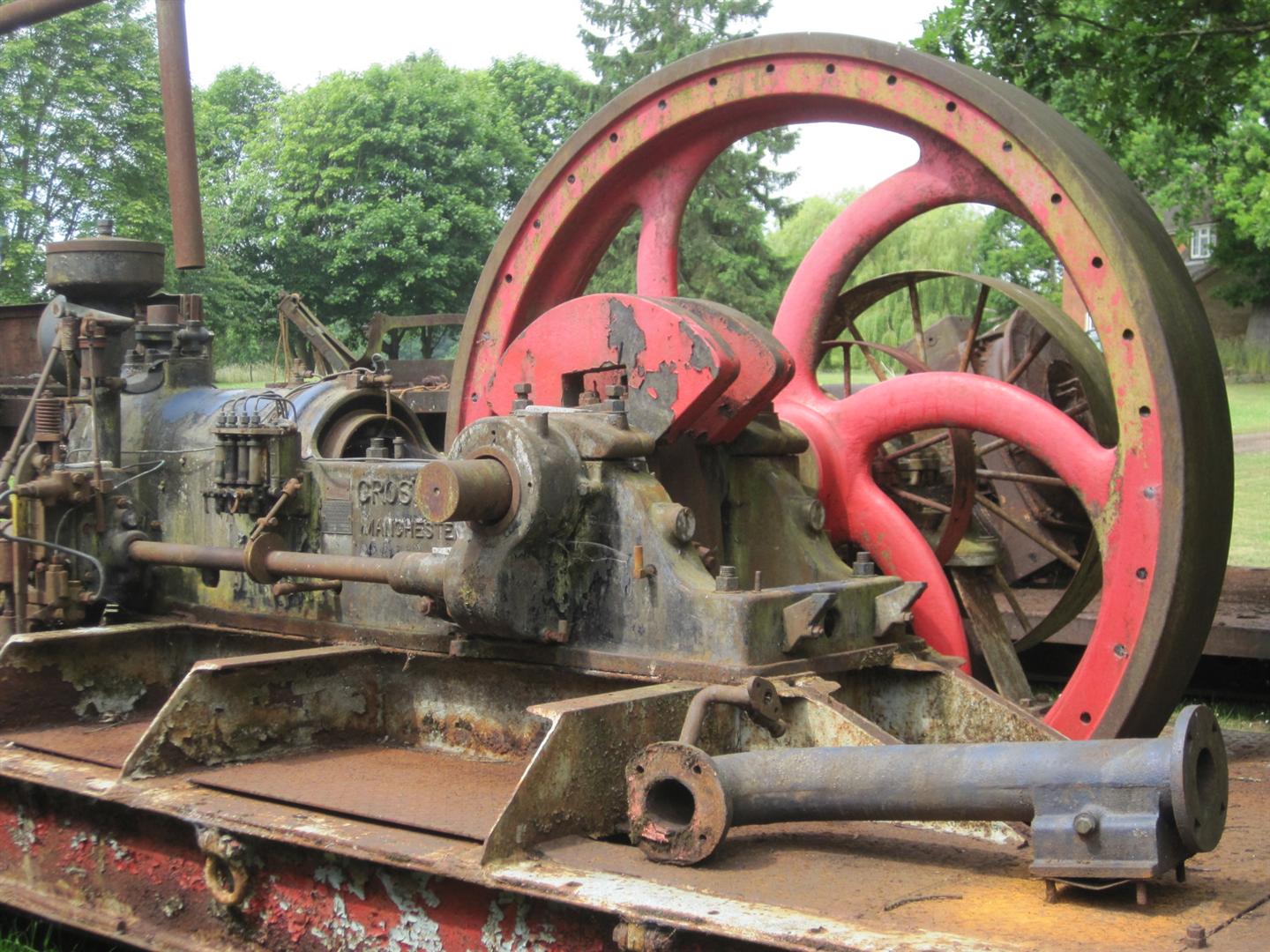 Crossley Hde11 Single Cylinder, Single Flywheel Horizontal, Open Crank 