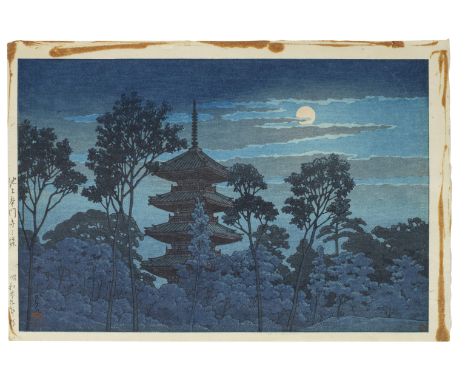 KAWASE HASUI (1883-1957)Showa era (1926-1989), dated 1931 and 1954 Comprising one oban tate-e and one oban yoko-e print, the 