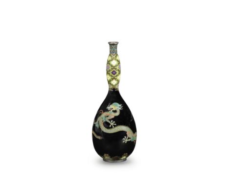 NAMIKAWA YASUYUKI (1845-1927) OF KYOTOA Fine Double-Gourd Cloisonné-Enamel Vase Meiji era (1868-1912), late 19th centuryDelic