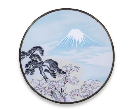 ATTRIBUTED TO ITO YUSABURO (FL. CIRCA 1900s) OF NAGOYAA Cloisonné-Enamel Shallow Dish Meiji era (1868-1912), early 20th centu
