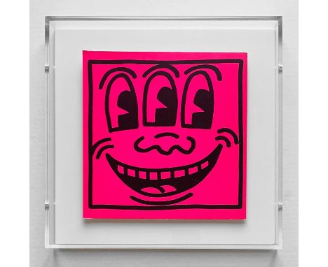 KEITH HARING 'Three Eyes', 1982, lithograph, published in 1982 by Tony Shafrazi Gallery, New York, edition of 2000, 31cm x 31