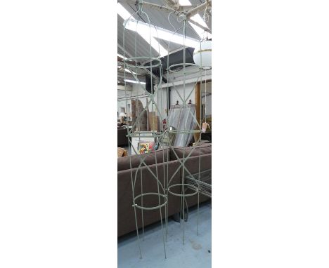 ARCHITECTURAL GARDEN OBILISKS, a pair, 245cm H. (2) 