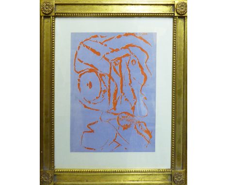 PIERRE ALECHINSKY 'Abstract Composition', 1957, original lithograph, edition of 1500, printed by Jacomet, Paris, 31.5cm x 23.