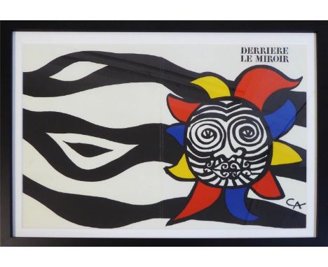 ALEXANDER CALDER, Derriere le Miroir front cover, no. 156 February 1966, double page lithograph, Maeght Editeur, 38cm x 56cm,