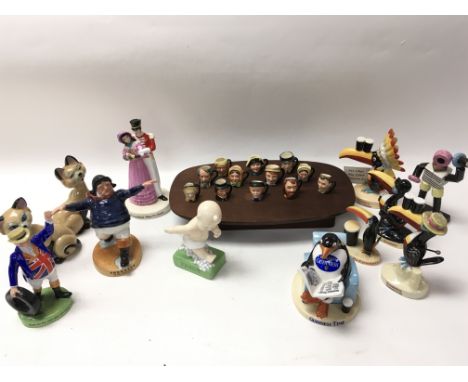 A collection of ceramic figures that are mostly Royal Doulton plus some others. Mostly in their original boxes.