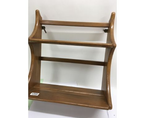 A small two tier Ercol plate rack 40 cm by 55 cm .