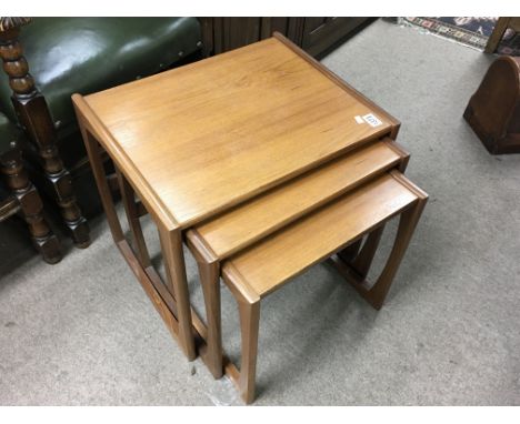 A set of 3 teak Vintage(nest) tables possibly Ercol.