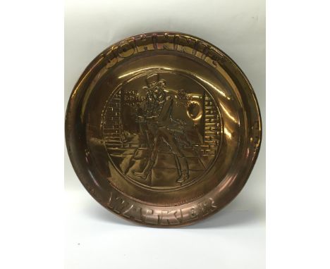A vintage Johnnie Walker tray commemorating the company start date of 1820. The diameter is approximately 34cm.
