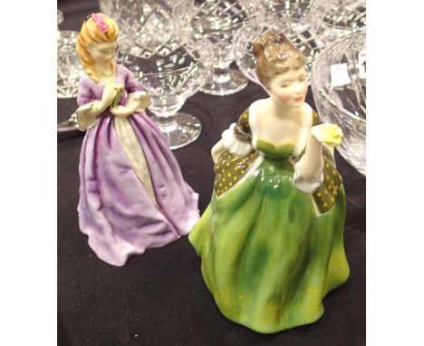 Royal Doulton figurine Sweet Anne and Royal Worcester figurine Fleur 