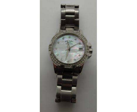 Fancy Rotary wristwatch with mother of pearl dial (not working) 