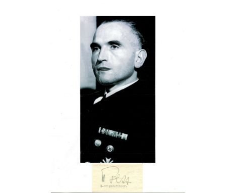 BEST WERNER: (1903-1989) German SS-Obergruppenfuhrer of World War II, the first Chief of Department 1 of the Gestapo. Fountai