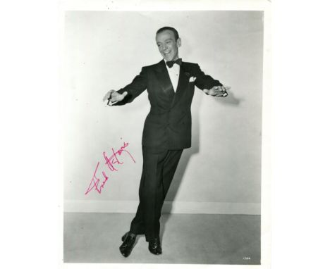 MUSICAL STARS: Fred Astaire (1899-1987) American dancer and actor, Academy Award winner. Signed 8 x 10 photograph of Astaire 
