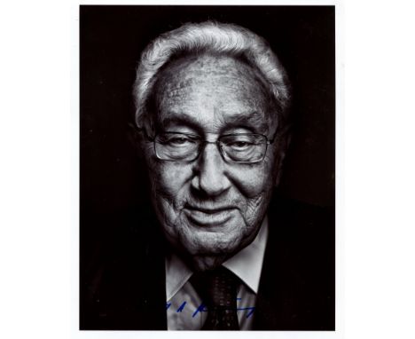 KISSINGER HENRY: (1923- ) German-born American Politician and Diplomat, Nobel Peace Prize winner, 1973. Signed 8 x 10 photogr