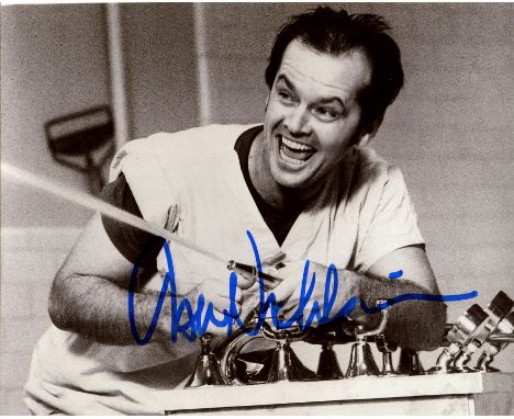 NICHOLSON JACK: (1937- ) American Actor, Academy Award winner. Signed 10 x 8 photograph by Nicholson, the image showing the a